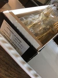 Golden Natchez flatware set