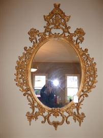 Gold Gilt Chinese Chippendale Mirror