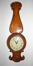 Vintage Wooden Banjo Clock by Trend