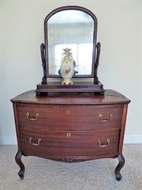 Antique low boy with separate Shaving Mirror 