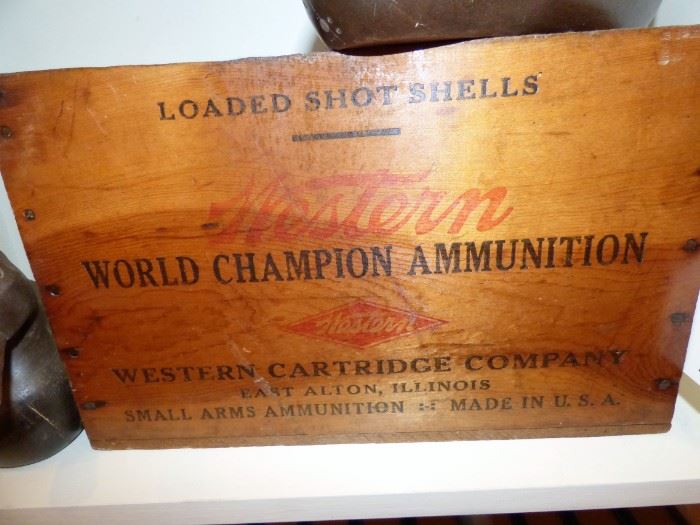 Western Ammo wooden box