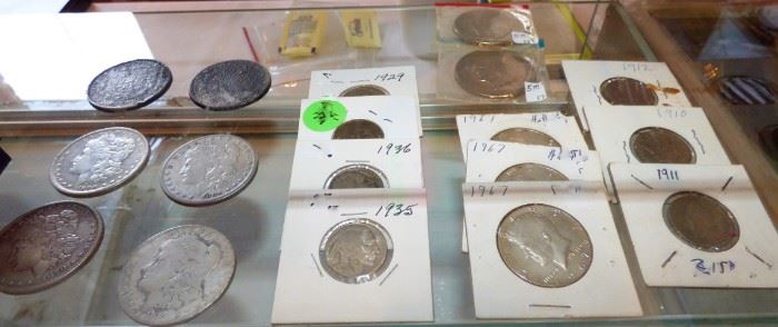 Pre-1964 90% Silver Dollars, etc
