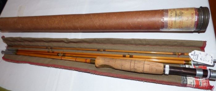 Vintage South Bend Bamboo Fly Rod with storage tube