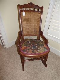 Oak Victorian rocking chair