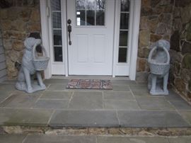 PAIR CEMENT PLANTERS