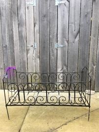 Antique Cast Iron Toddler Bed, so sweet