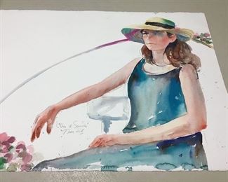 Original watercolor.  30”w x 22”h