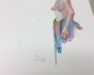 Original watercolor. 21”w x 27”h