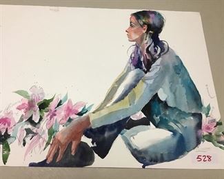 Original watercolor. 28”w x 21”h