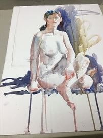 Original watercolor. 22”w x 30”h