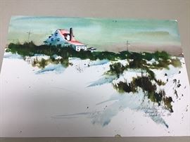 Original watercolor. 22”w x 15”h