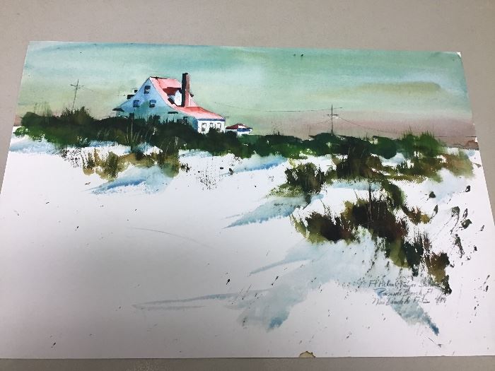 Original watercolor. 22”w x 15”h