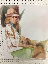 Original watercolor. 20”w x 24”h