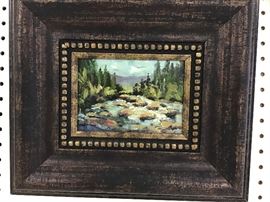 Glyce’ print in frame. 15”w x 13”h