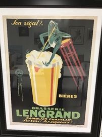 Framed print. 36”w x 46”h