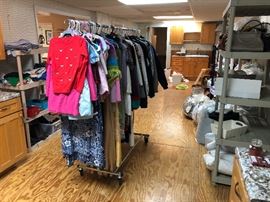 Men's and Women's clothing, shoes, hats etc.