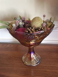 Vintage Carnival Glass Bowl