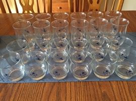 Pfaltzgraff Poetry Tumblers and Juice Glasses