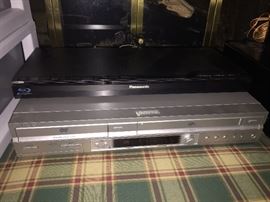 Panasonic Blu-ray Disc Player & Sony DVD/VHS Player