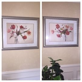 Pair of Floral Prints