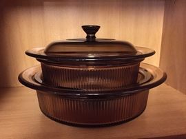 Corning Visions Ribbed Casserole Dishes