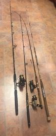 Assorted Fishing Rods/Reels