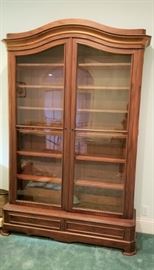 This beauty belonged to well-known historian and author Grace King.  Dr. Calhoun purchased her library many years ago.  Features adjustable shelving - original glass - completely breaks down for moving.