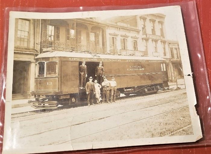 Check this out! Original photo of old New Orleans streetcar....