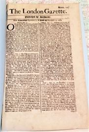 London Gazette - 1679!  all original.....