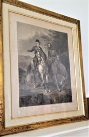 Large original engraving "The Last Meeting of Lee and Jackson" - a real beauty....we also have a very nice reproduction of this piece.