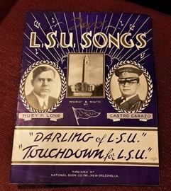 WOW!  Original LSU sheet music - original, 1935 - with Huey Long on cover . Fantastic condition!!!