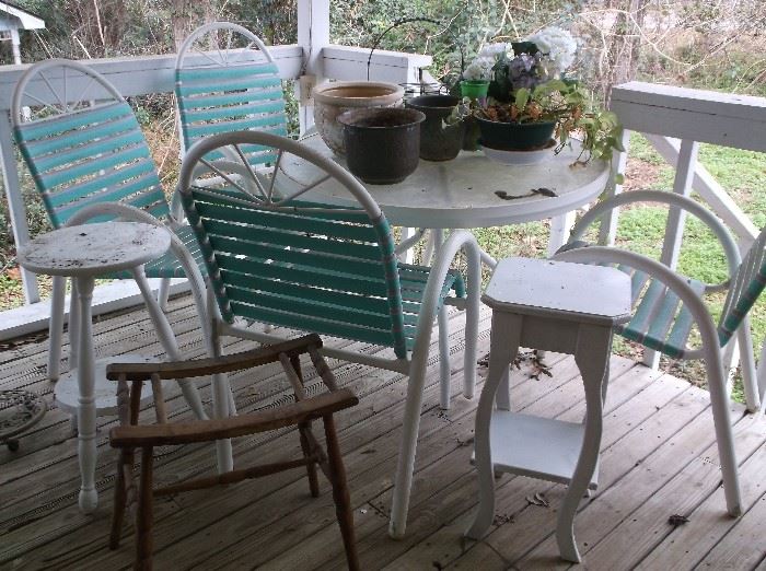 Patio table and chairs