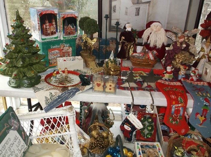 Ceramic Christmas tree and more Christmas decor