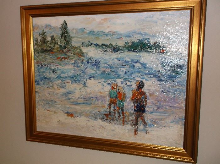 Oil on canvas signed J Potts