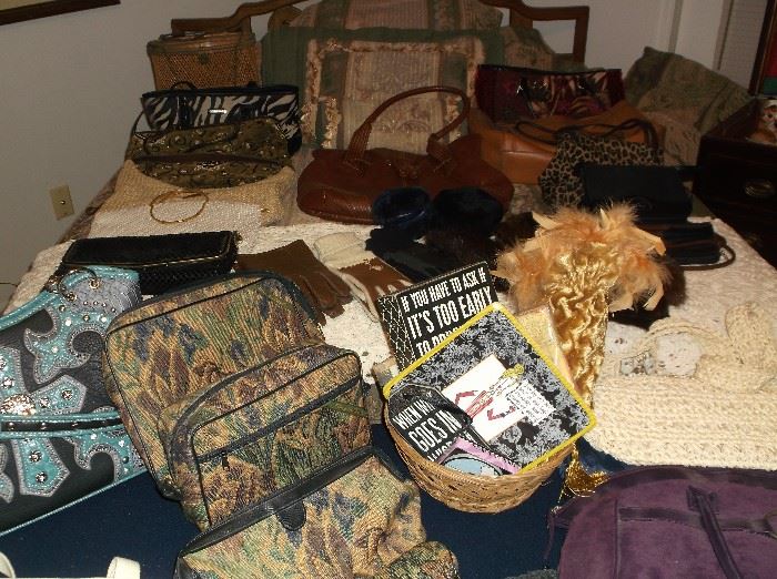 Many handbags
