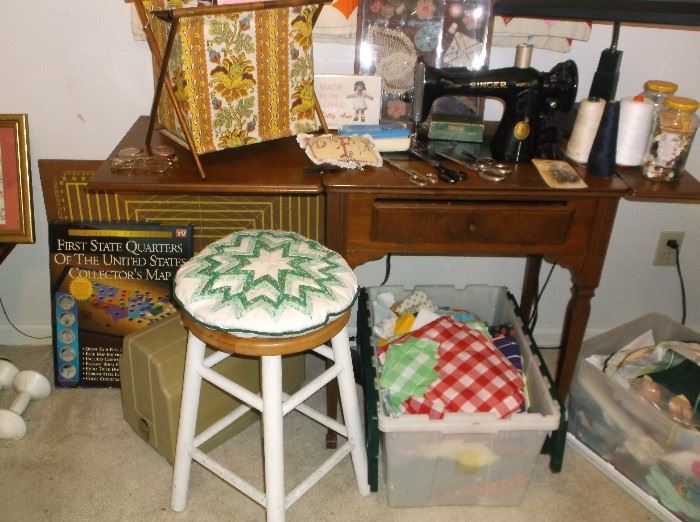 Singer sewing machine and sewing items