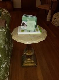 Marble Top Side Table #2