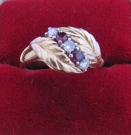 Custom and diamond ring