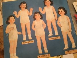 Dionne Quintuplet paper Dolls