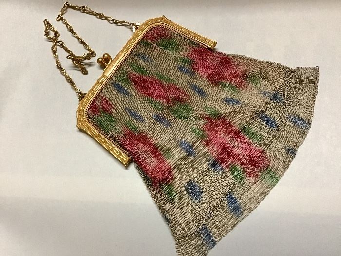 Antique Mesh Handbag.  excellent condition with original lining