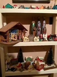 Part of the collection of vintage Christmas Houses