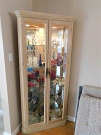 Lighted Corner Cabinet