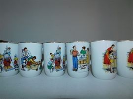 Norman Rockwell Cups