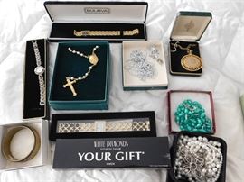 Costume Jewelry and Watches