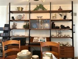 Mid-Century Modern Custom Wall Shelf System by Omni Wall System - with Schematics for Breaking Down and Rebuilding.  This wall is simply amazing!