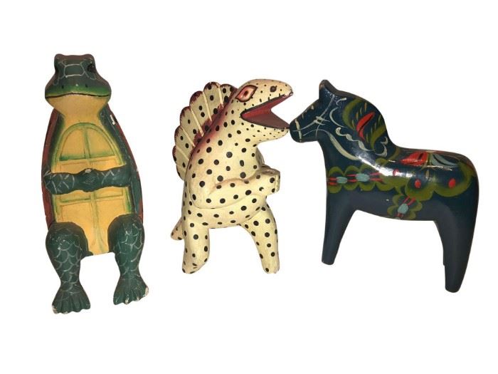 Trio of Animal Figurines