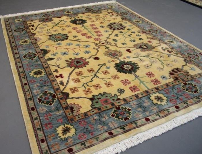 Nepal design genuine handmade rug from Tibet. 100% wool