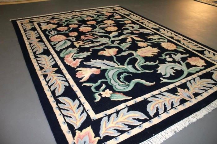 English design, genuine handmade, 100% wool rug.