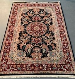 Azerbaijan Tabriz wool  and silk, authentic handmade rug
