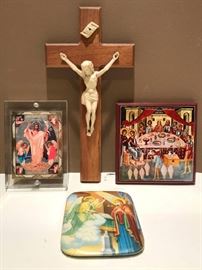 Three icons and cross collection.